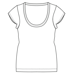 Fashion sewing patterns for T-Shirt 7335